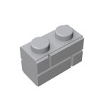 Brick Special 1 x 2 with Masonry Brick Profile #98283 Light Bluish Gray 1000 pieces