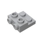 Plate Special 2 x 2 x 0.667 with Two Studs On Side and Two Raised #99206 Light Bluish Gray 500 pieces