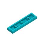 Tile 1 x 4 with Groove #2431 Dark Turquoise 1/2 KG