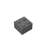 Brick 2 x 2 #3003 Dark Bluish Gray 1KG