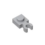 Plate Special 1 x 1 with Clip Vertical - Thick Open O Clip #60897 Light Bluish Gray 100 pieces