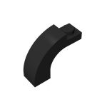 Brick Arch 1 x 3 x 2 Curved Top #92903 Black 10 pieces