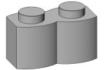 Brick Special 1 x 2 Palisade - aka Log #30136