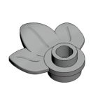 Plant, Plate 1 x 1 Round with 3 Leaves #32607