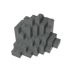 LEGO Compatible Parts - MOUNTAIN BRICK 8X8X6 #23996