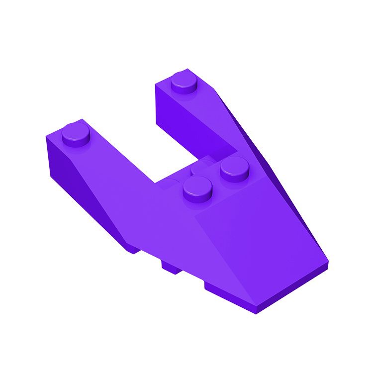 LEGO Compatible Parts Wedge Sloped x Cutout, Stud Notches #6153