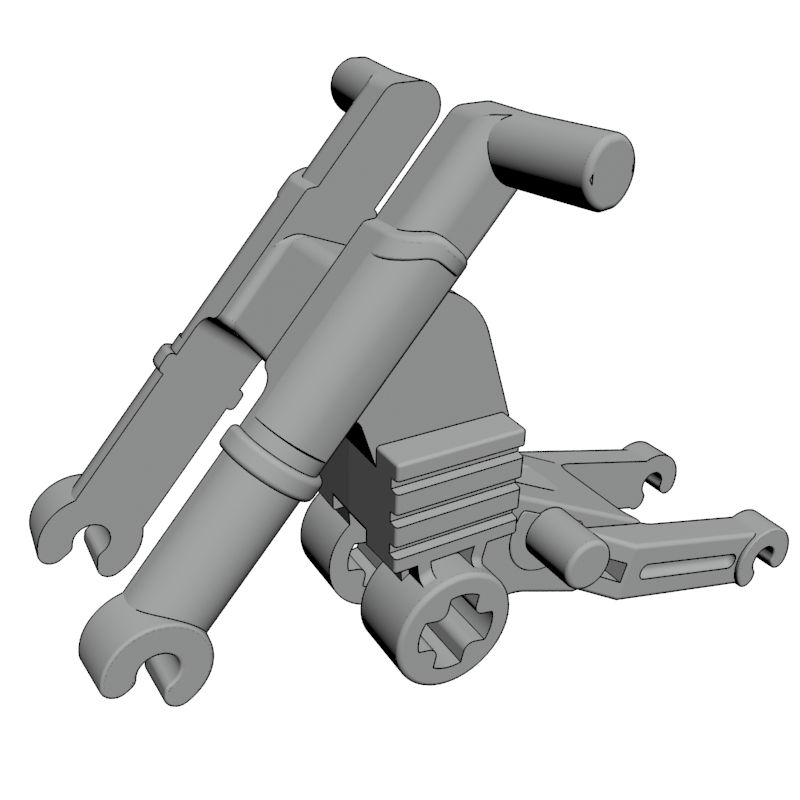 LEGO Compatible Parts - MOTORCYCLE FRAME 6M #50859