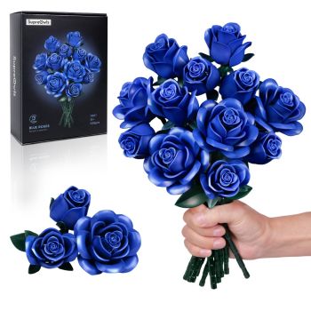 Blue Rose Bouquet -- Gothic Style