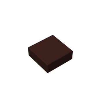 Flat Tile 1 x 1 #3070 Dark Brown Premium Bulk 1KG