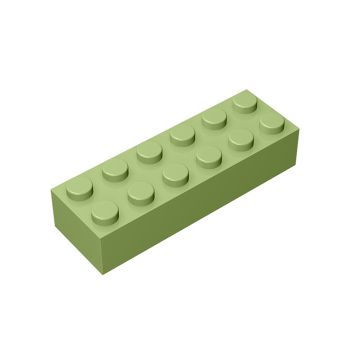 Brick 2 x 6 #44237 Olive Green 1/2 KG