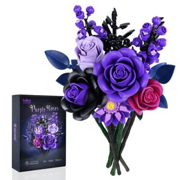 Purple Rose Bouquet -- Gothic Style
