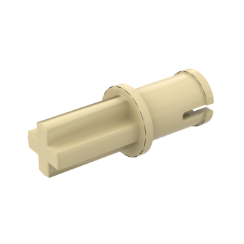 Technic Axle 1L With Pin Without Friction Ridges Lengthwise #3749 Tan Premium Bulk 1KG