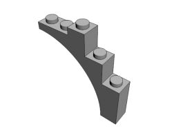 LEGO Compatible Parts - Brick Arch 1 x 5 x 4 #14395