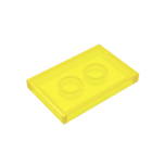Flat Tile 2 x 3 #26603 Trans-Yellow Gobricks