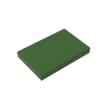 Flat Tile 2 x 3 #26603 Army Green Gobricks
