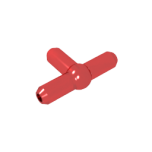 Pneumatic T-Piece (T Bar) #4697 Gobricks Trans-Red