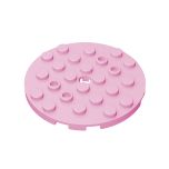 Plate Round 6 x 6 with Hole #11213 Bright Pink