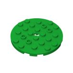 Plate Round 6 x 6 with Hole #11213 Green