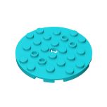 Plate Round 6 x 6 with Hole #11213 Medium Azure
