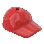 Minifig Hat / Cap Short Curved Bill with Seams and Hole on Top #11303