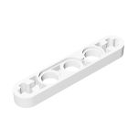 Technic Beam 1 x 5 Thin with Axle Holes on Ends #11478 White