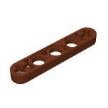Technic Beam 1 x 5 Thin with Axle Holes on Ends #11478 Reddish Brown Gobricks