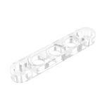Technic Beam 1 x 5 Thin with Axle Holes on Ends #11478 Trans-Clear Gobricks