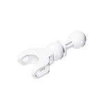 Large Figure Skeletal, Limb, 5L with Ball Joint on Axle and Ball Socket #90609 Milky White Gobricks