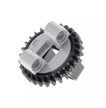 Technic Turntable 28 Light Bluish Gray Tooth with Black Top (99009 / 99010) #99009c01