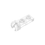Plate Special 1 x 2 5.9mm End Cup #14418  Trans-Clear Gobricks