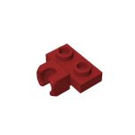 Plate, Modified 1 x 2 with Small Tow Ball Socket on Side #14704 Dark Red