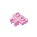 Plate, Modified 1 x 2 with Small Tow Ball Socket on Side #14704 Bright Pink