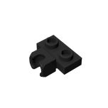 Plate, Modified 1 x 2 with Small Tow Ball Socket on Centre #14704 Black