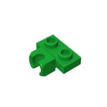 Plate, Modified 1 x 2 with Small Tow Ball Socket on Centre #14704 Green