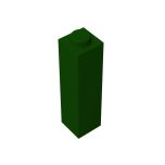 Brick 1 x 1 x 3 #14716 Dark Green