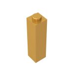 Brick 1 x 1 x 3 #14716 Pearl Gold