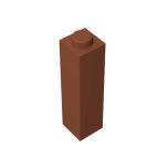 Brick 1 x 1 x 3 #14716 Dark Orange