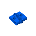 Technic Pin Connector Block Liftarm 1 x 3 x 3 #39793 Blue Gobricks