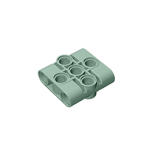 Technic Pin Connector Block Liftarm 1 x 3 x 3 #39793 Sand Green Gobricks