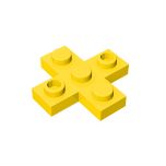 Plate 3 x 3, Cross #15397 Yellow