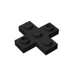 Plate 3 x 3, Cross #15397 Black