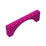 Brick Arch 1 x 8 x 2 Raised #16577 