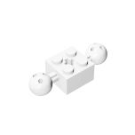 Technic Brick Modified 2 x 2 With 2 Ball Joints And Axle Hole #17114 White
