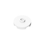 Plate Special Round 2 x 2 with Center Stud (Jumper Plate) #18674 White