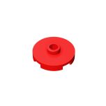 Plate Special Round 2 x 2 with Center Stud (Jumper Plate) #18674 Red