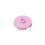 Plate Special Round 2 x 2 with Center Stud (Jumper Plate) #18674 Bright Pink