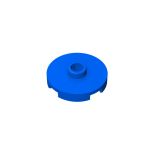 Plate Special Round 2 x 2 with Center Stud (Jumper Plate) #18674 Blue