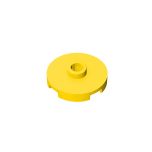 Plate Special Round 2 x 2 with Center Stud (Jumper Plate) #18674 Yellow