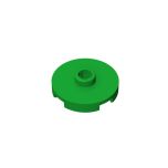 Plate Special Round 2 x 2 with Center Stud (Jumper Plate) #18674 Green