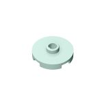 Plate Special Round 2 x 2 with Center Stud (Jumper Plate) #18674 Light Aqua